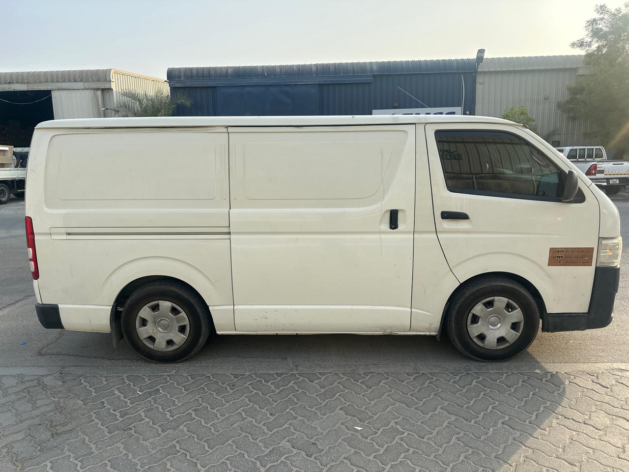 White Toyota Hiace van from Dubai Van Movers